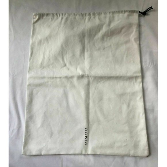 Vince DustBag Storage Cover Pouch Drawstring White 17.2" X 13.8" - Picture 1 of 5